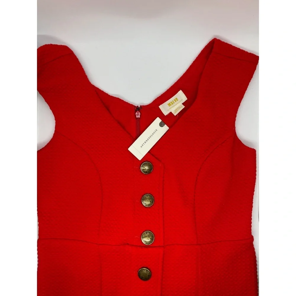 Anthropologie Maeve Red/Verm Dress - Picture 8 of 13
